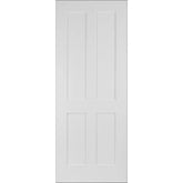 White Victorian Style 4 Panel Internal Fire Door